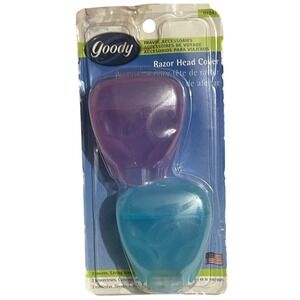 Vintage‎ 2001 Goody Travel Accessories Razor Head Covers 2 Pack Purple Blue New